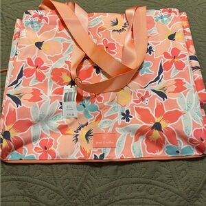 Vera Bradley Peach Coral Floral Tote